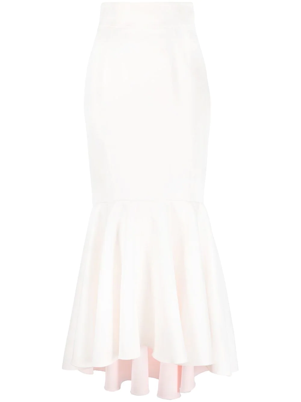 STYLAND high-waisted fishtail skirt - White