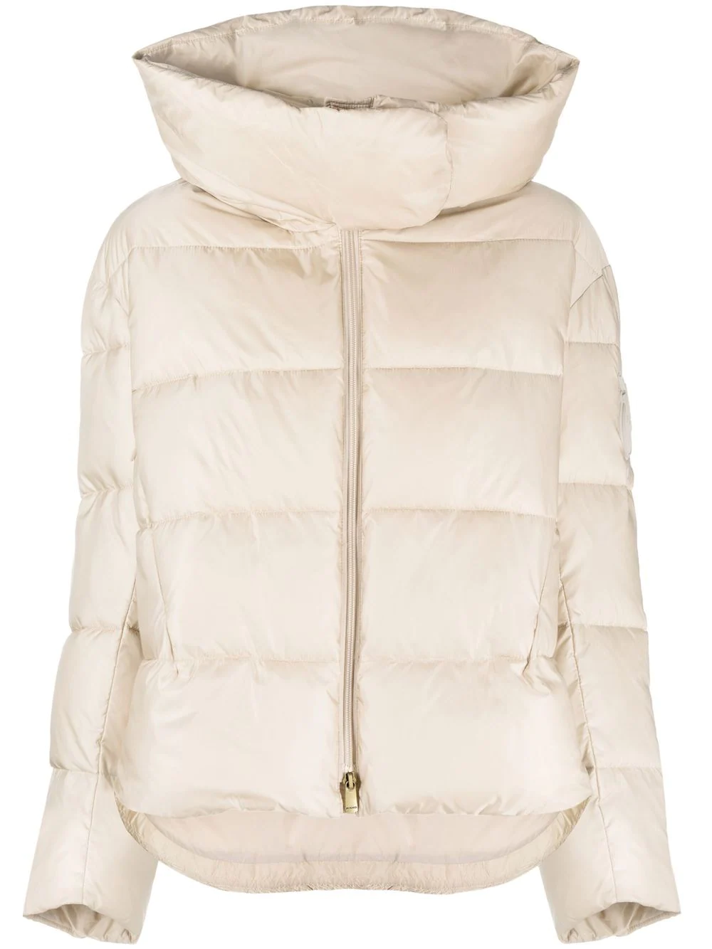 PINKO high-neck hooded padded jacket - Neutrals