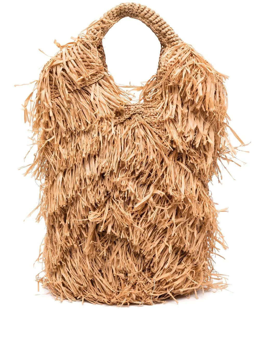 MADE FOR A WOMAN Tiana Adala fringed tote bag - Neutrals