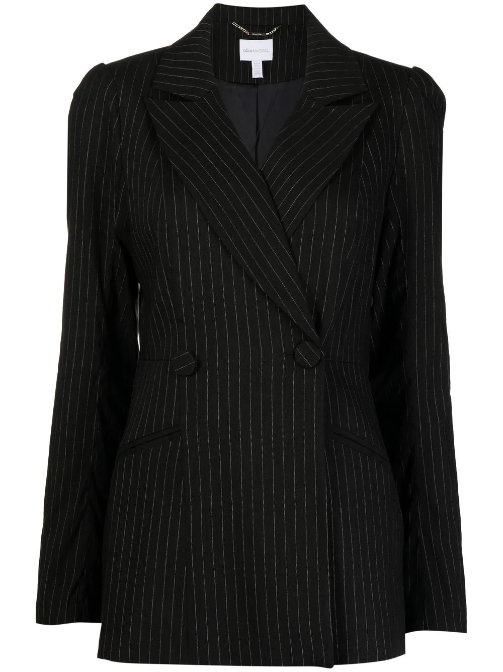 Alice McCall Moonlight Rendezvous striped blazer - Black