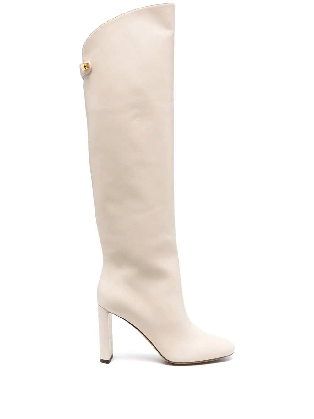 Maison Skorpios knee-length leather boots - Neutrals