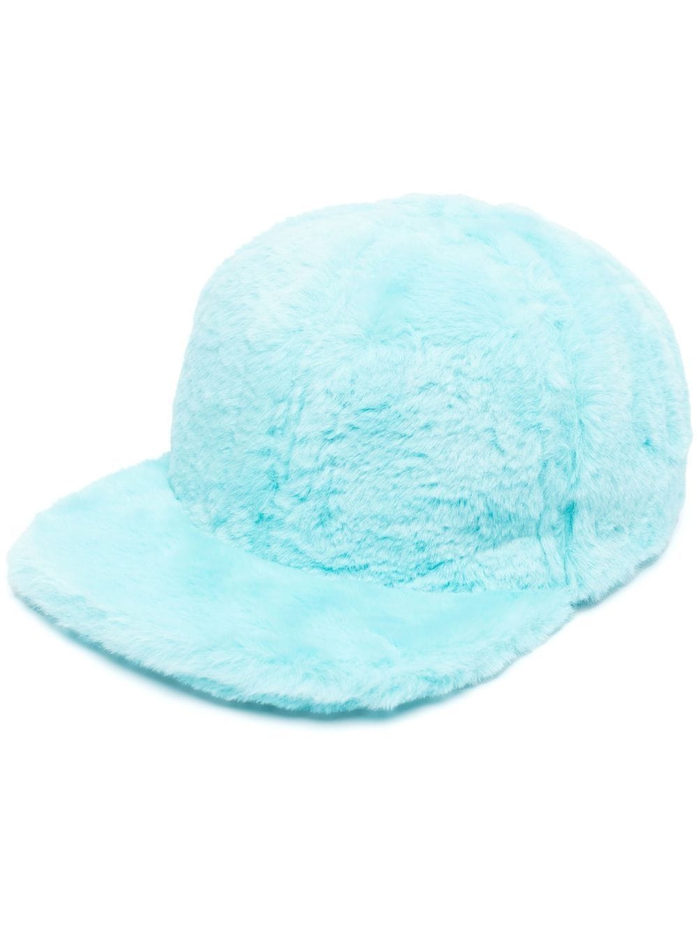 Botter faux-fur baseball cap - Blue