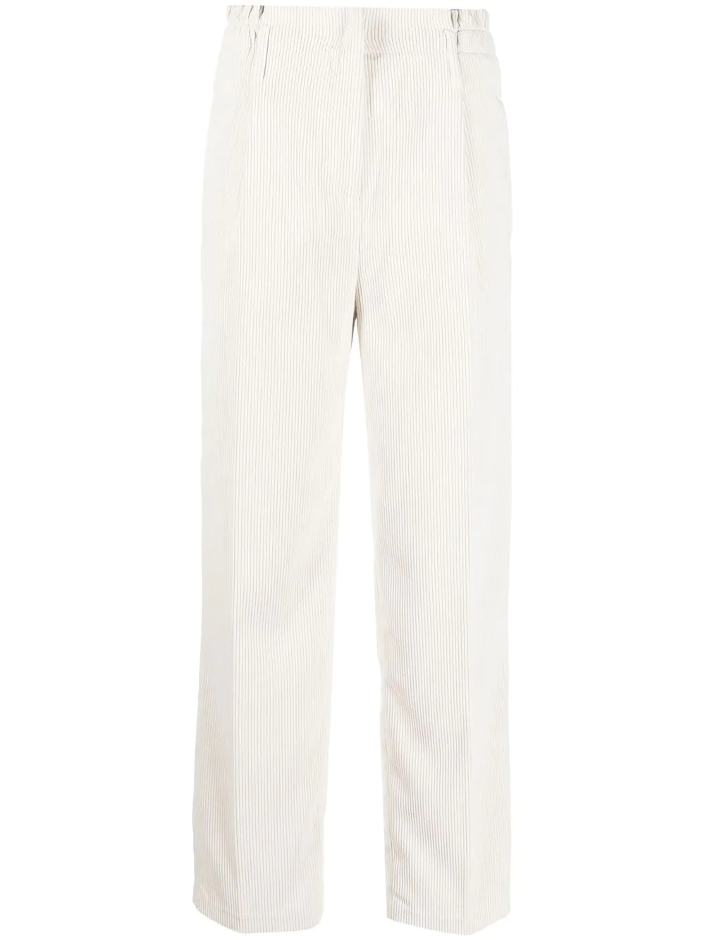 LIU JO high-waisted straight-leg trousers - White