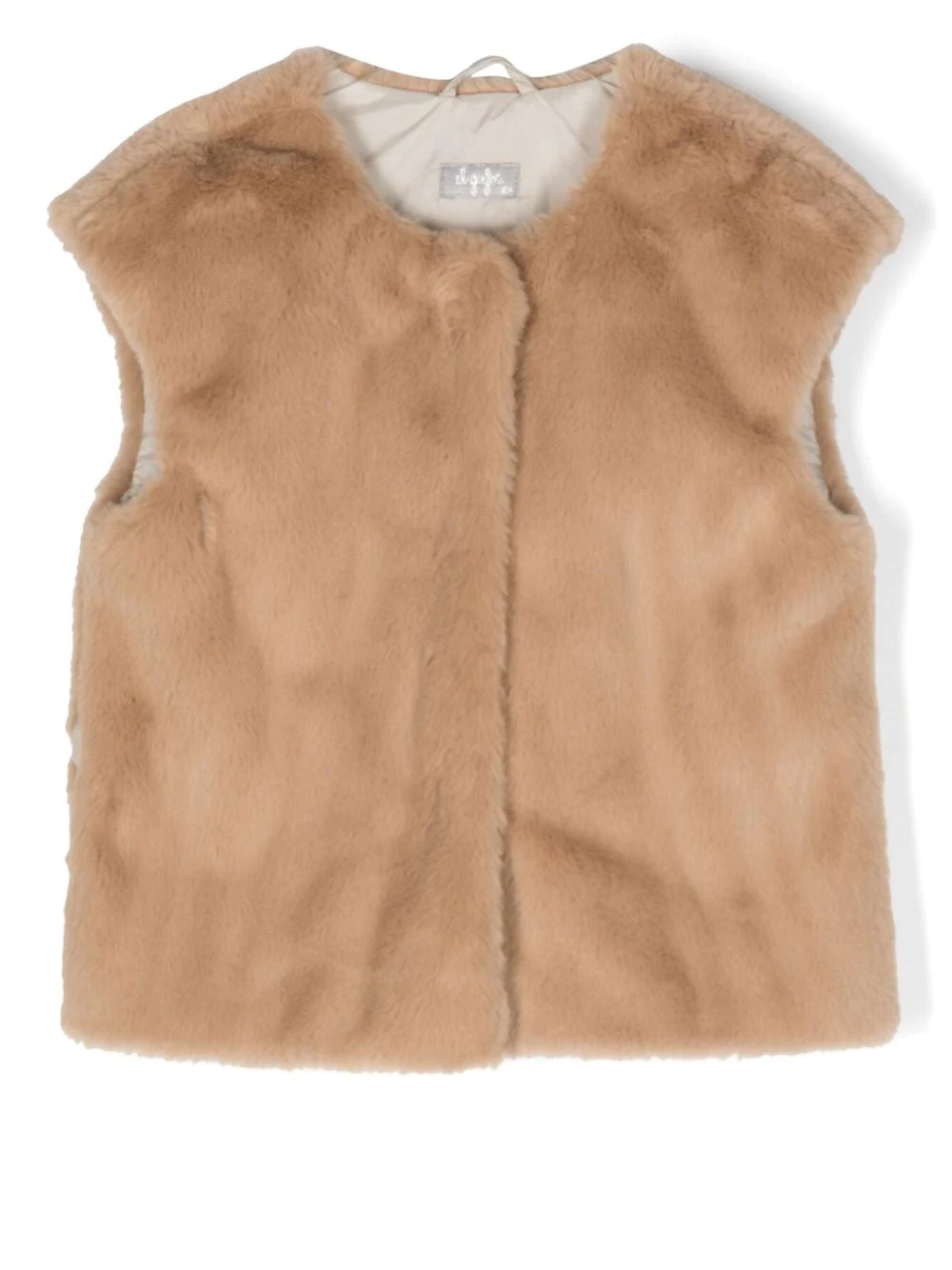 Il Gufo faux-fur gilet - Neutrals