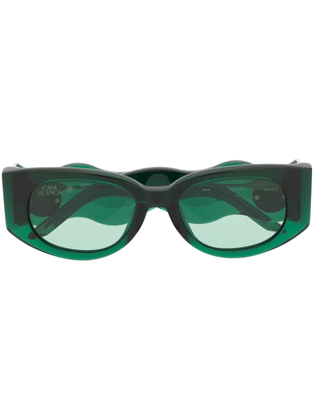 Casablanca square-frame Wave sunglasses - Green