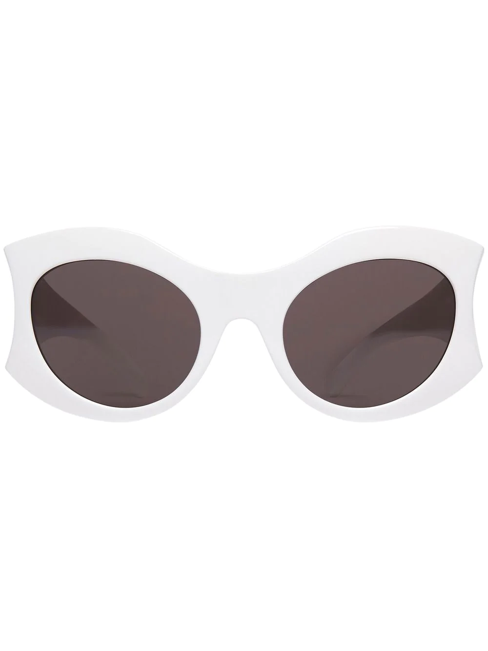 Balenciaga Eyewear logo-detail cat-eye sunglasses - White