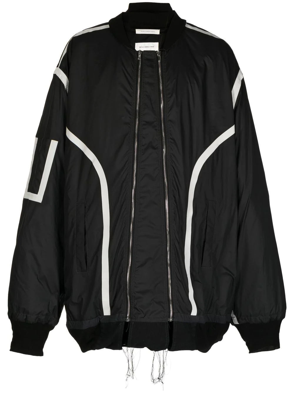 Nicolas Andreas Taralis reversible oversized bomber jacket - Black