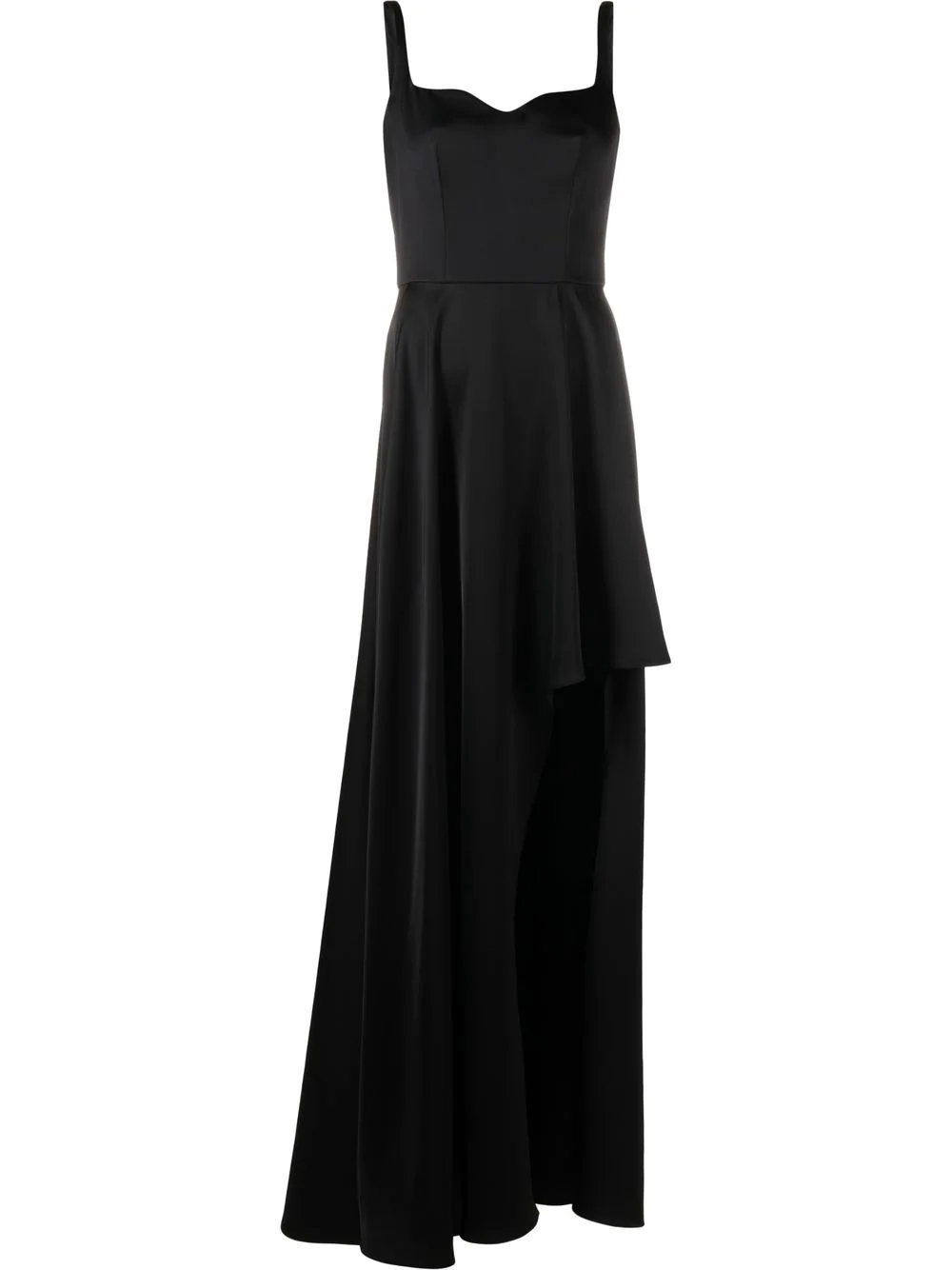 Alexander McQueen asymmetric maxi dress - Black