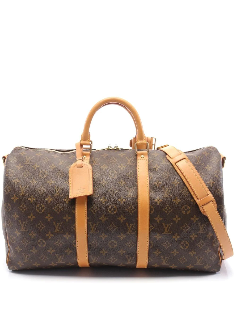 Louis Vuitton 1999 pre-owned monogram Keepall Bandouliere 50 travel bag - Brown