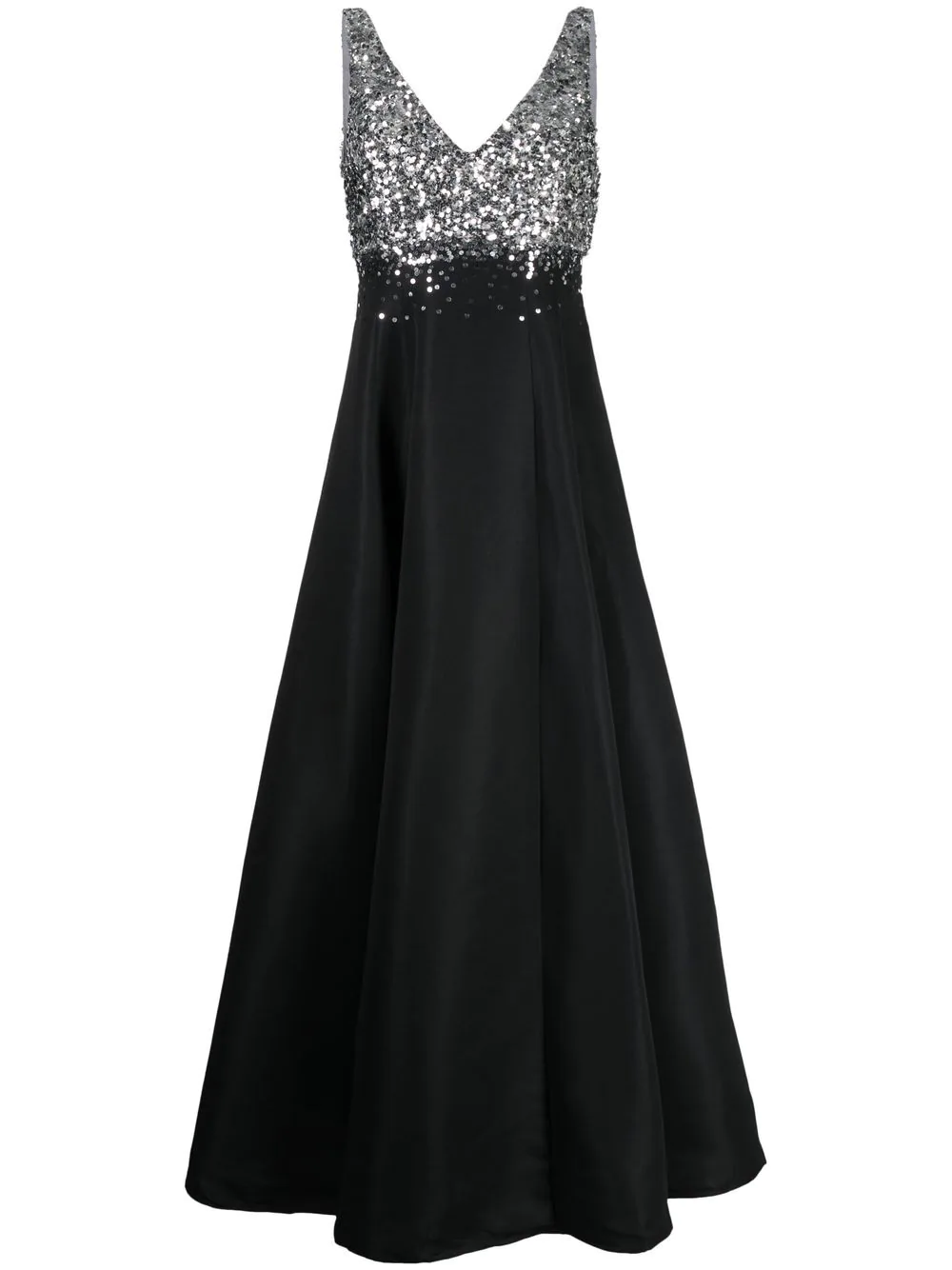 Sachin & Babi Caterina sequin V-neck gown - Black