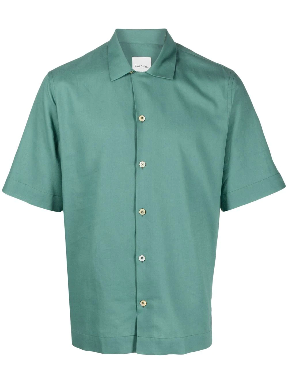 Paul Smith spread-collar poplin shirt - Green