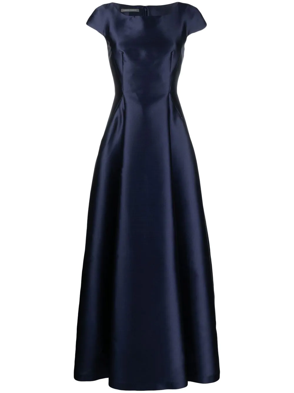 Alberta Ferretti satin finish gown - Blue