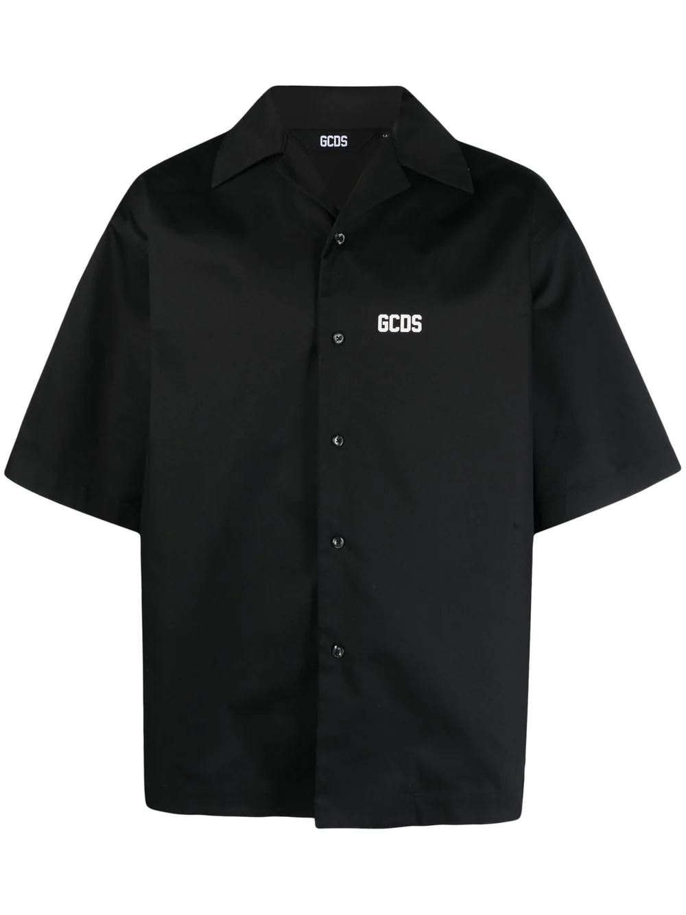 Gcds logo-print bowling shirt - Black