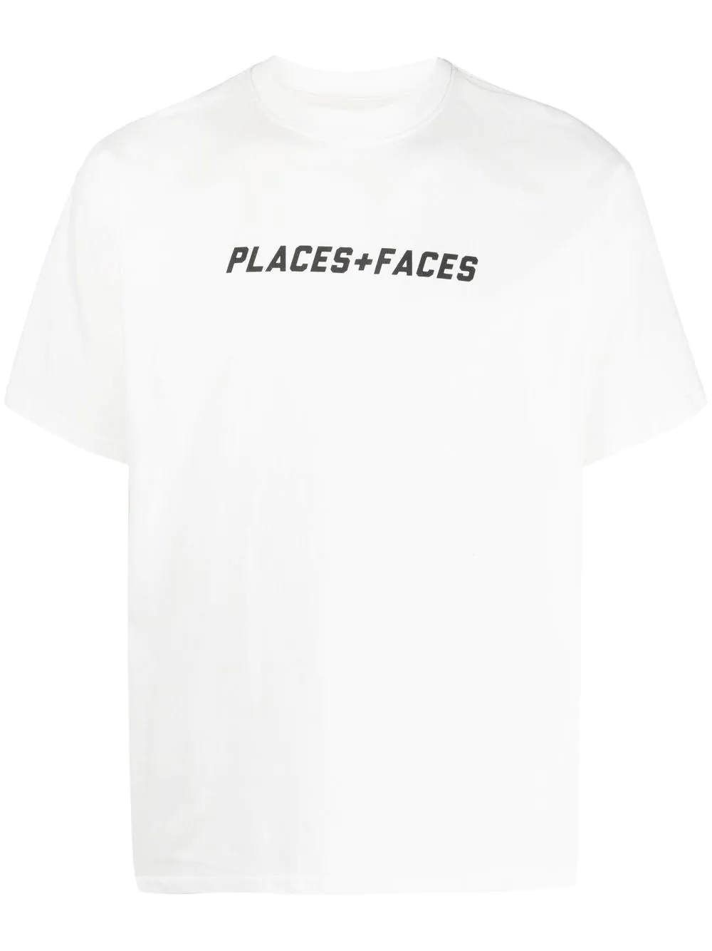 PLACES+FACES logo-print cotton T-shirt - White