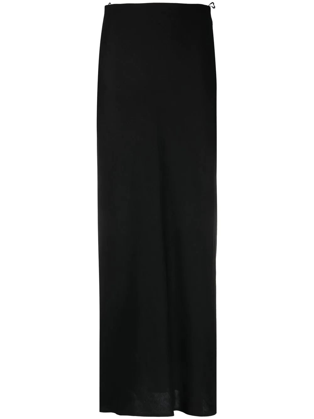 Brunello Cucinelli silk-blend long skirt - Black