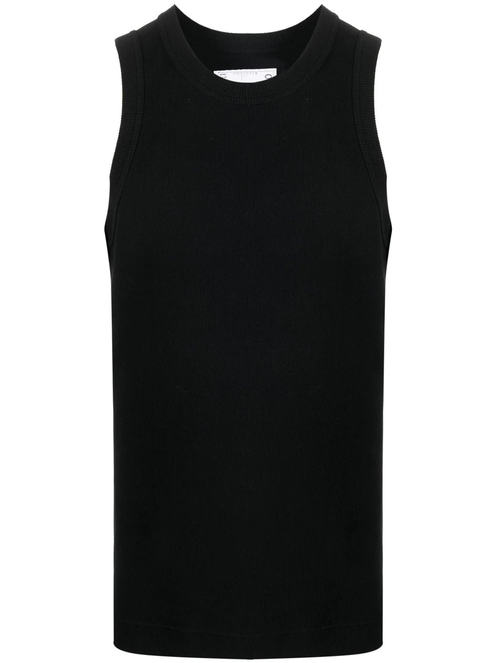 sacai ribbed-knit tank top - Black