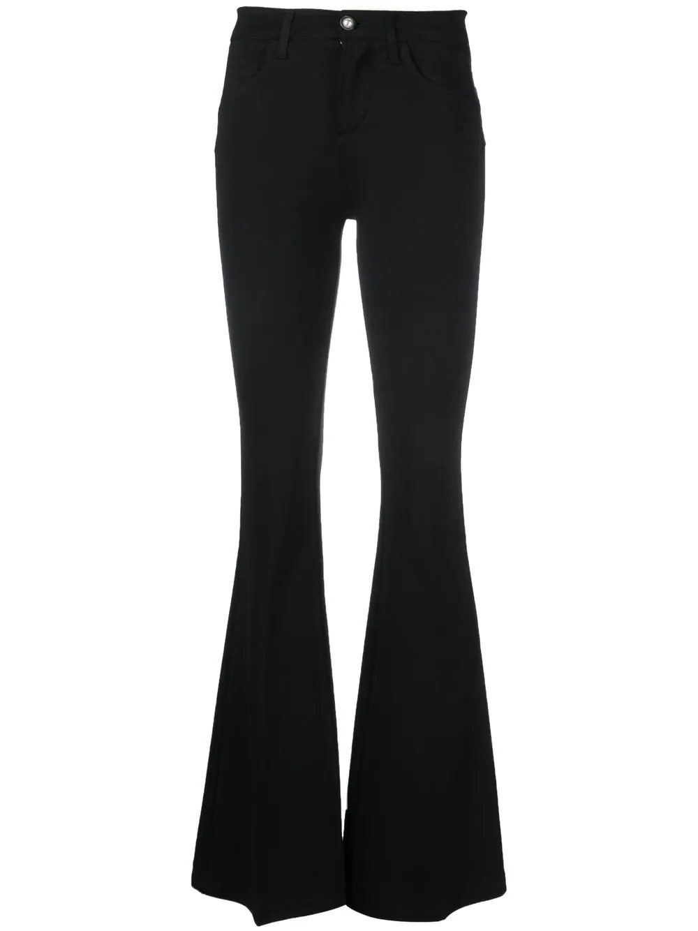 LIU JO high-waisted flared trousers - Black