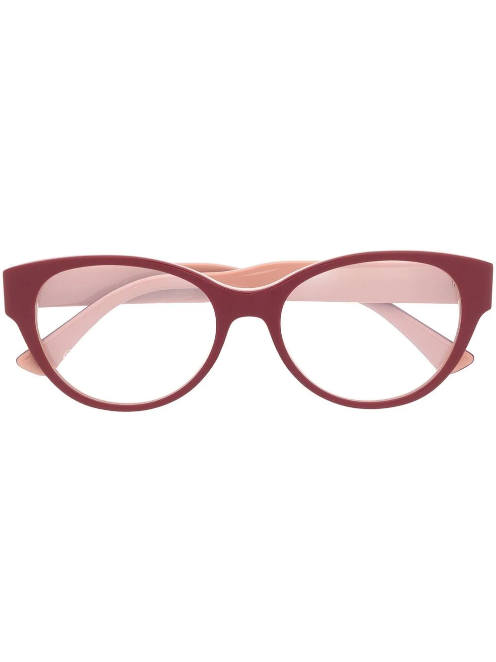 Cartier Eyewear logo-detail cat eye glasses - Pink