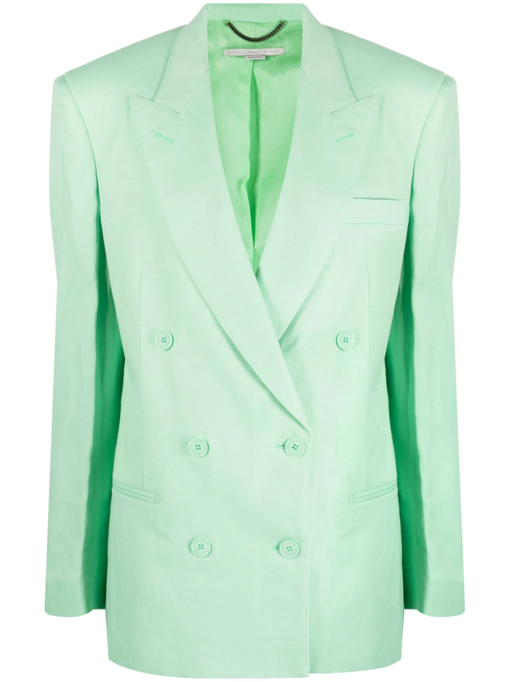 Stella McCartney peak-lapels double-breasted blazer - Green