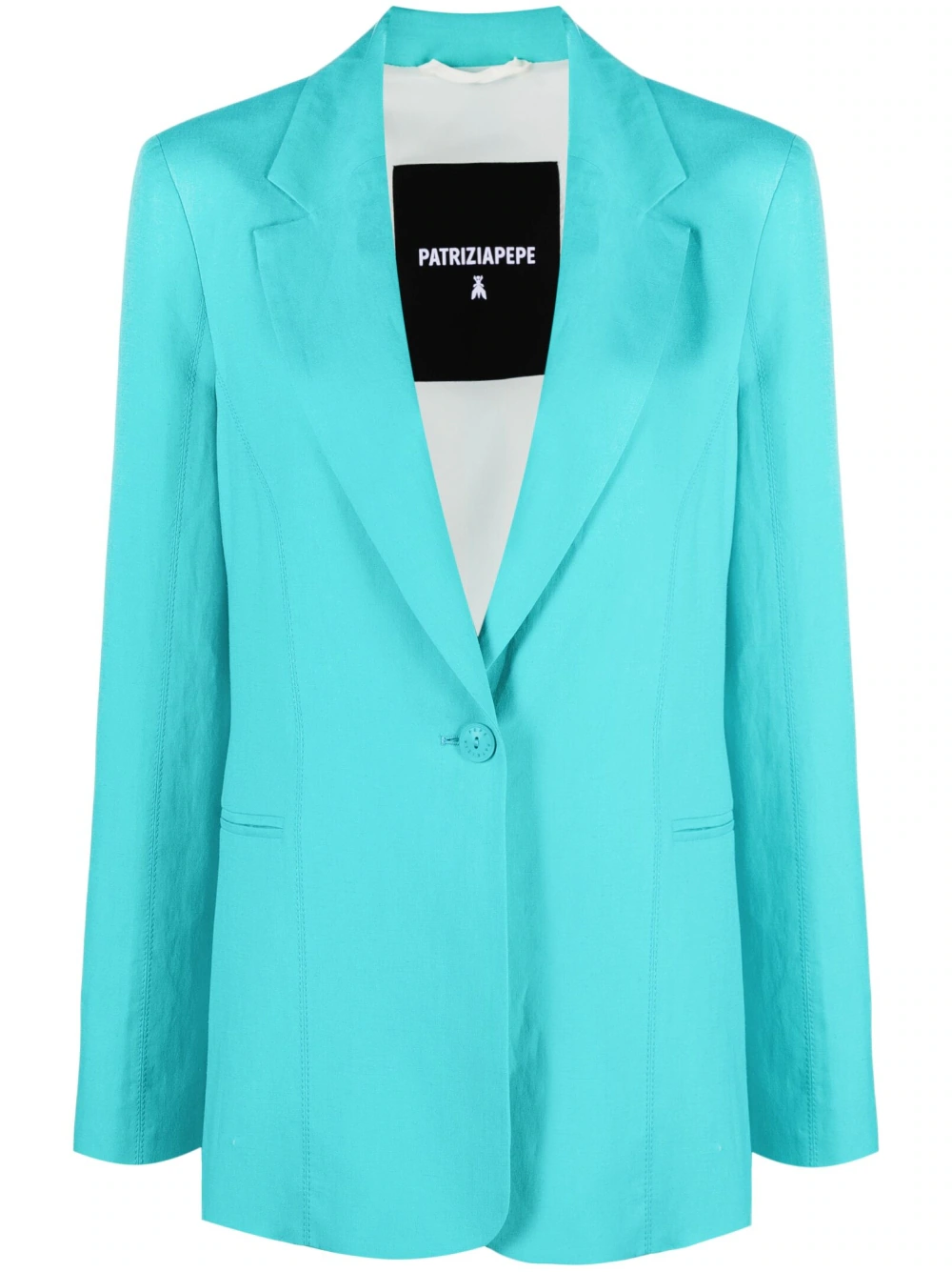 Patrizia Pepe single-breasted long-sleeve blazer - Green