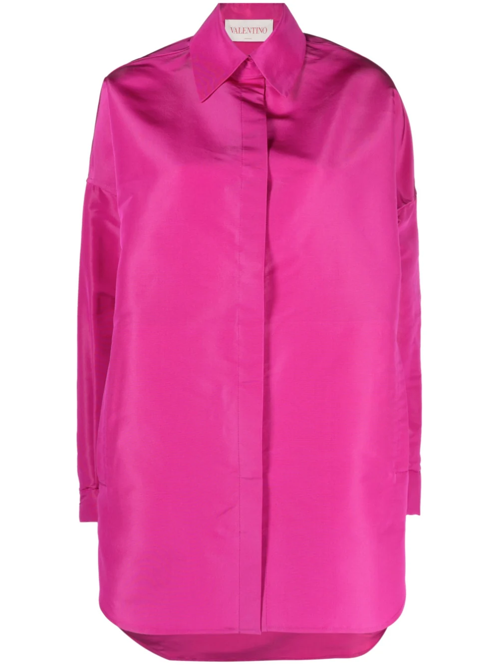 Valentino Garavani oversized silk shirt - Pink