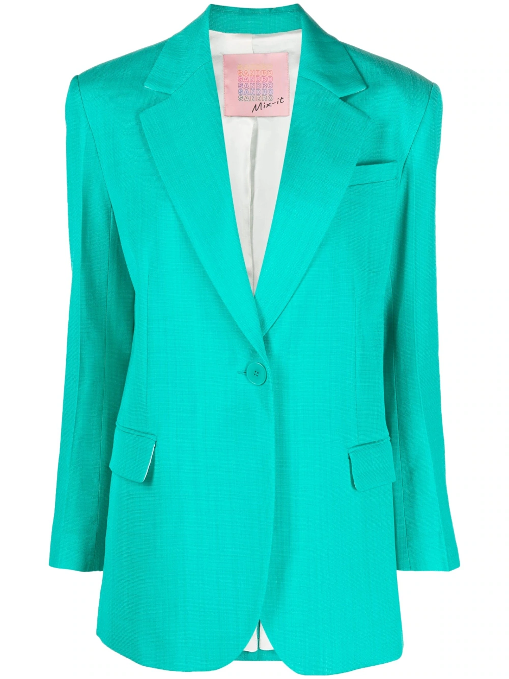 SANDRO single-breasted blazer - Green