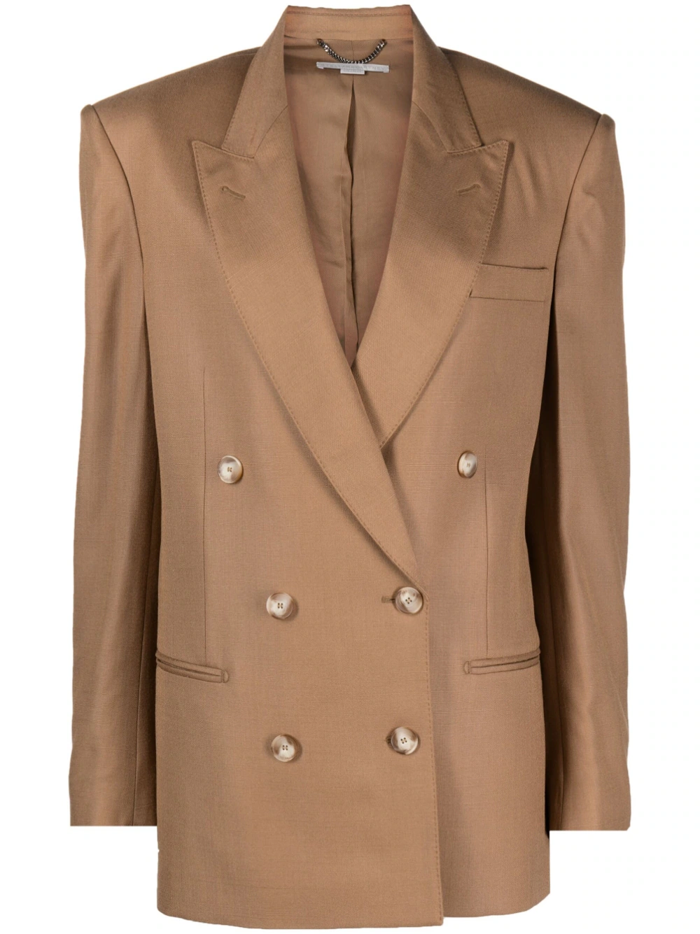 Stella McCartney oversized double-breasted blazer - Brown