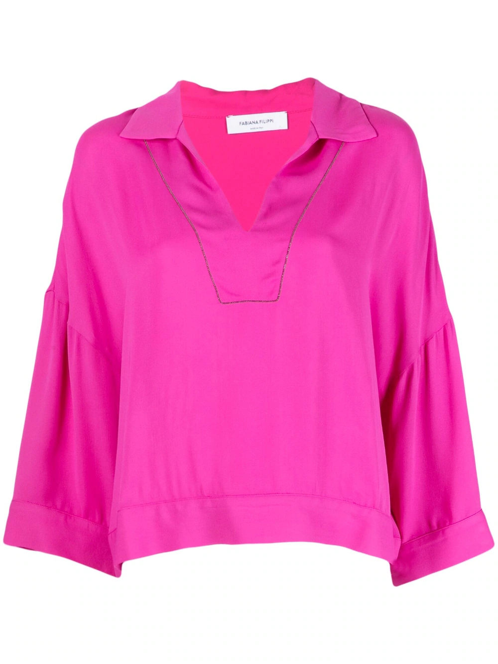 Fabiana Filippi V-neck long-sleeved blouse - Pink