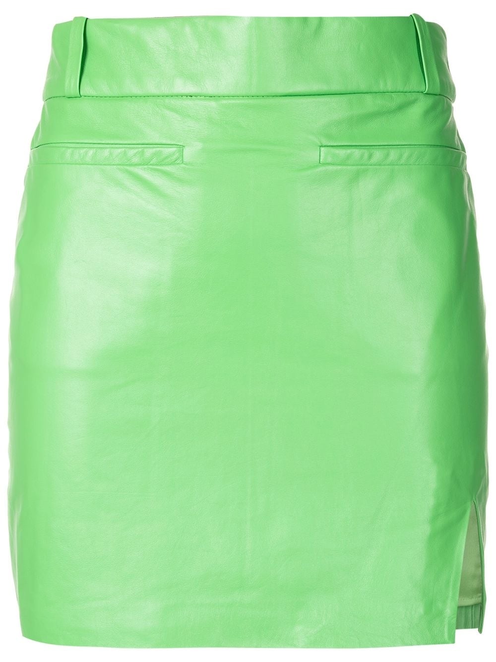 Andrea Bogosian leather mini skirt - Green