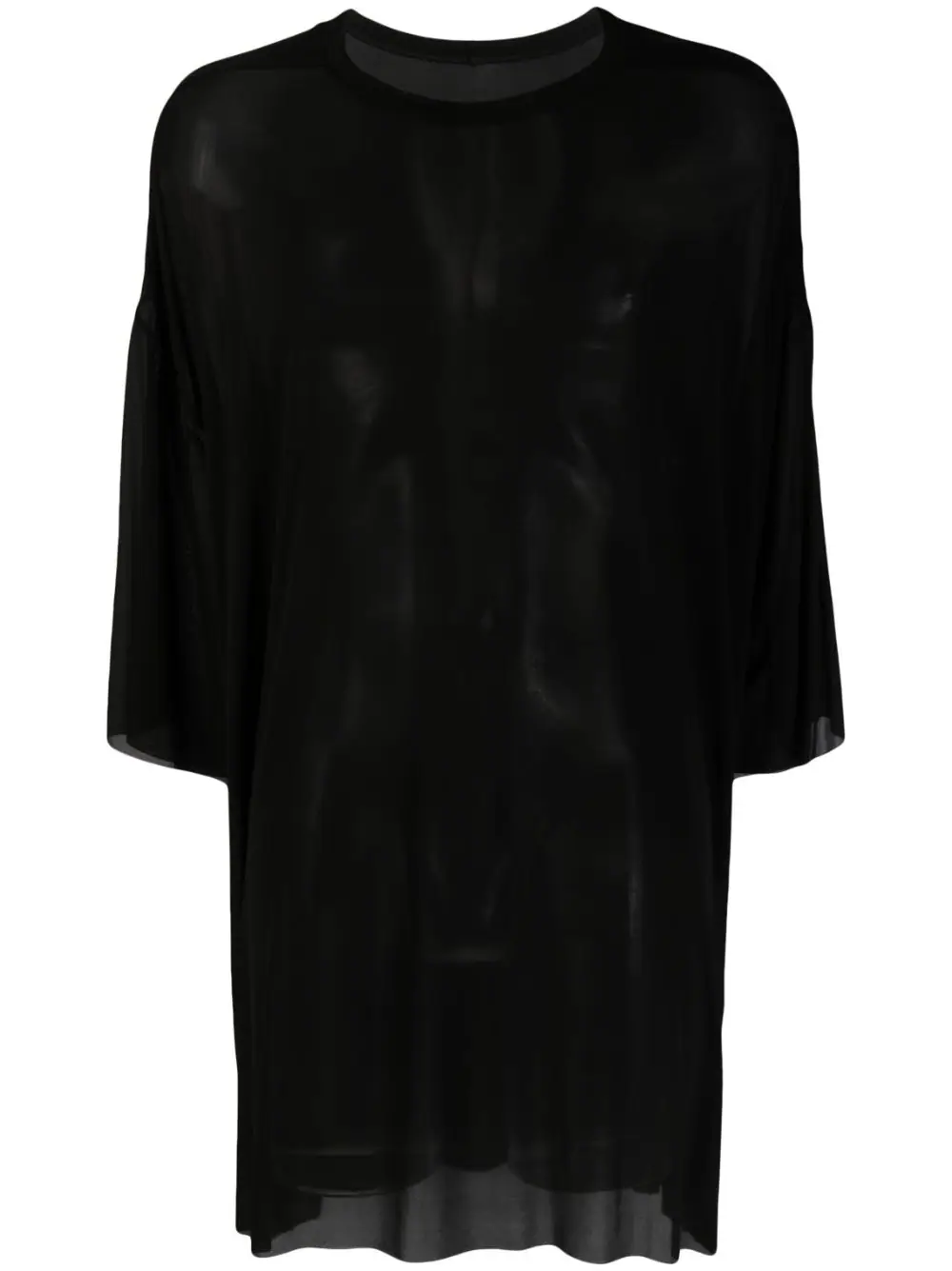 Rick Owens oversized semi sheer T-shirt - Black