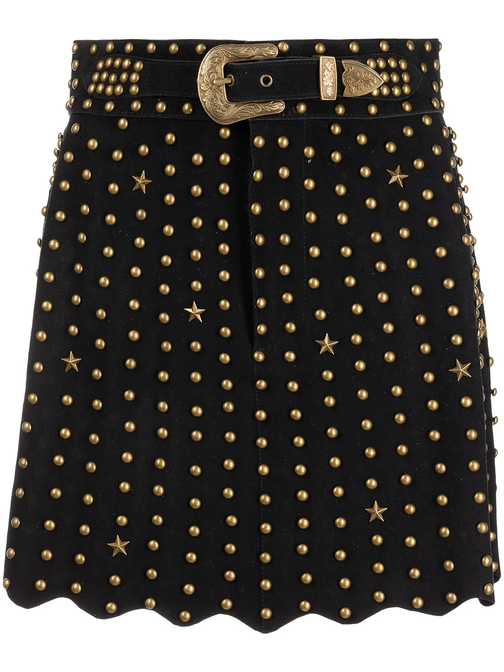 Retrofete Kirk stud-detail mini skirt - Black