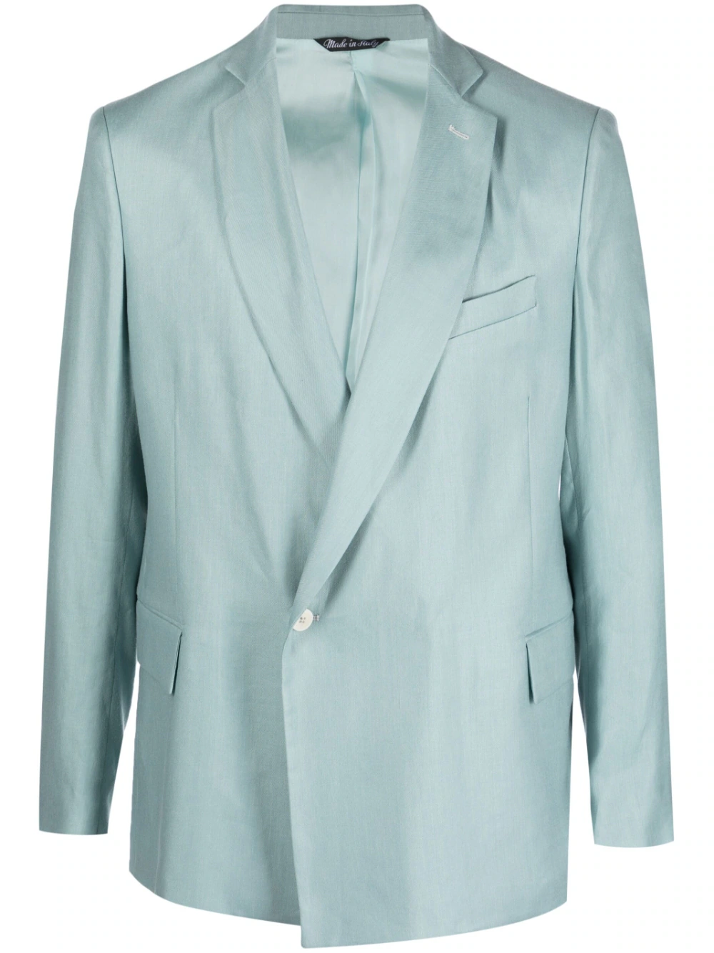 Costumein off-centre single-button blazer - Blue