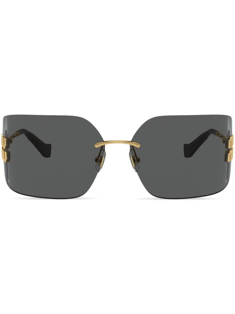 Miu Miu Eyewear Runway frameless sunglasses - Gold