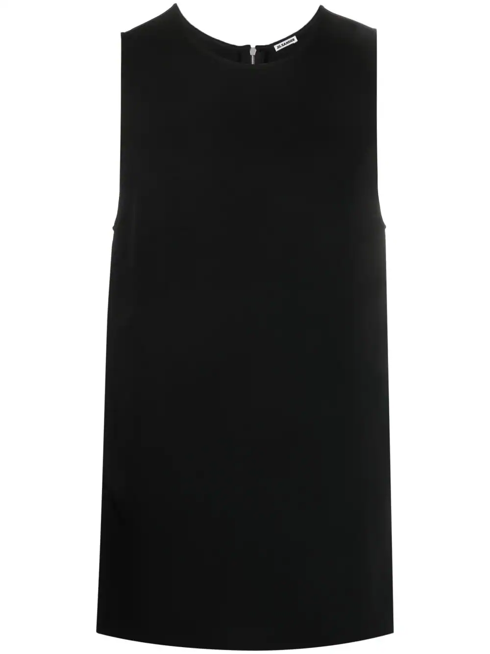 Jil Sander half-zip long tank top - Black