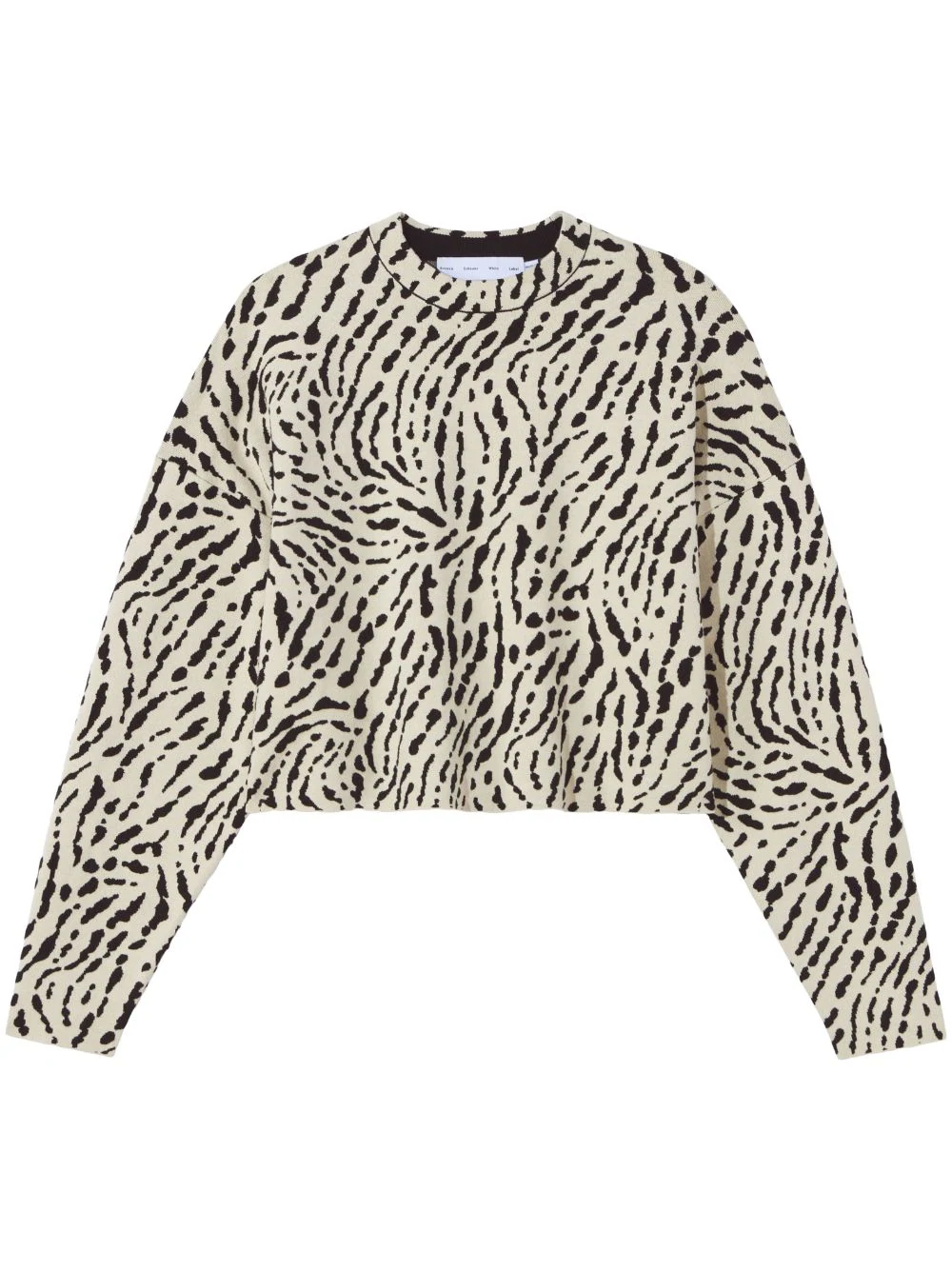 Proenza Schouler White Label animal-pattern jacquard jumper - Neutrals