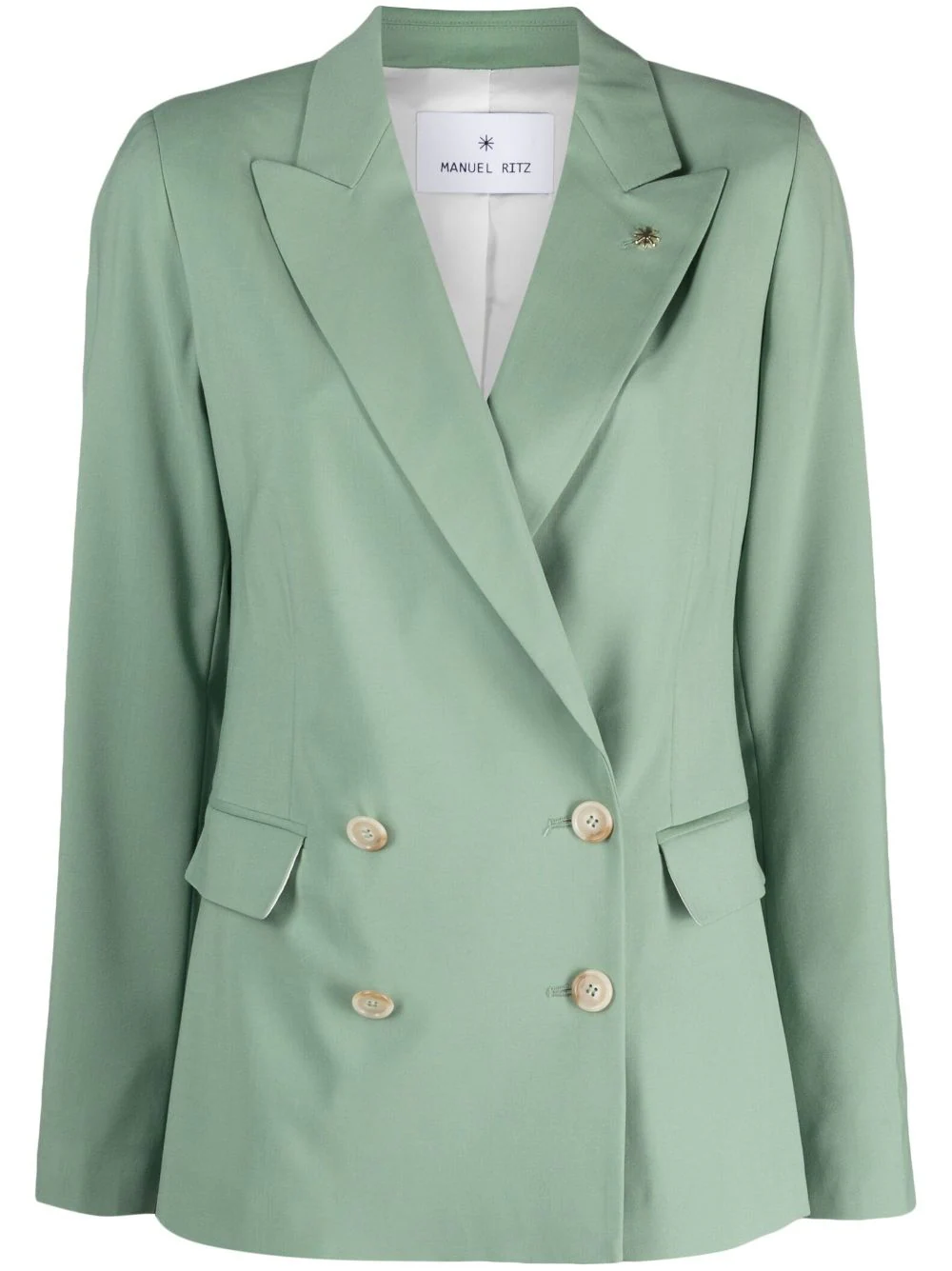 Manuel Ritz peak-lapels double-breasted blazer - Green