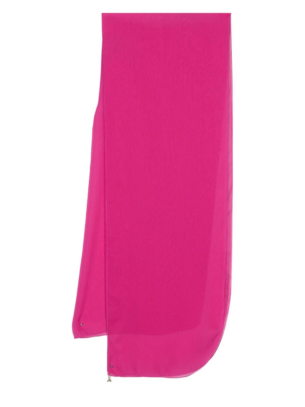 Patrizia Pepe semi-sheer chiffon scarf - Pink