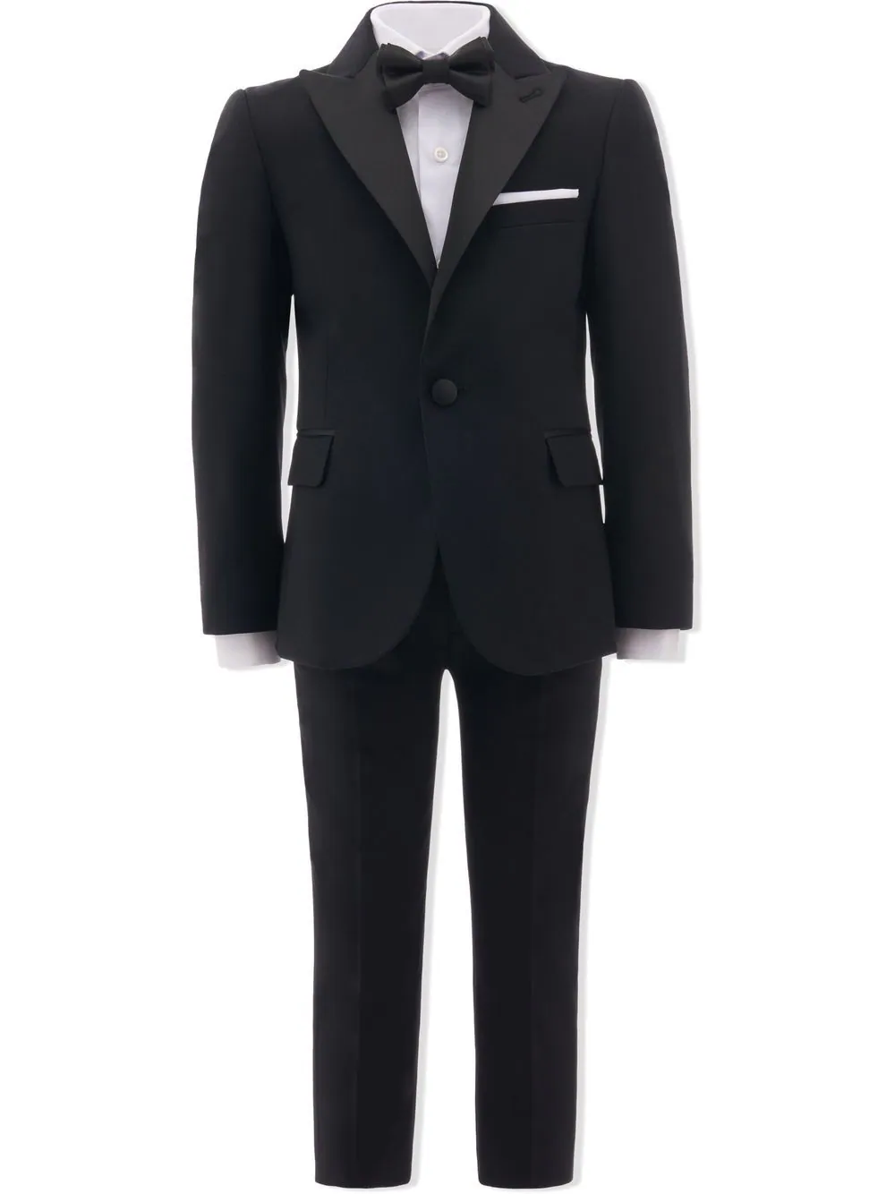 Moustache peak lapel suit set - Black