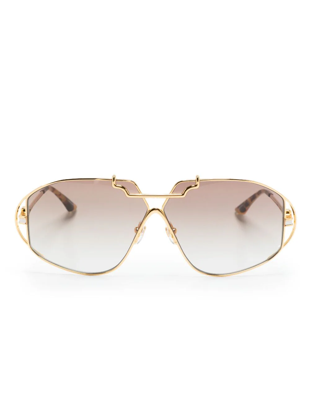 Casablanca oversize-frame gradient sunglasses - Gold