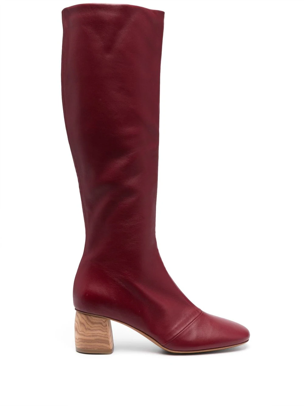 Forte Forte 75mm knee-high leather boots - Red