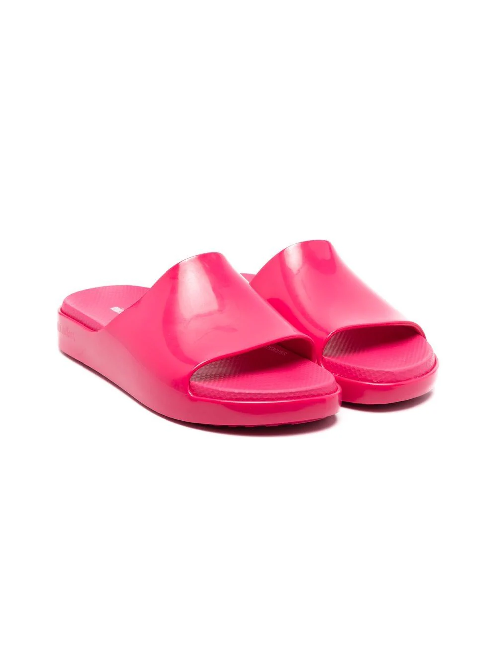 Mini Melissa logo-print slides - Pink