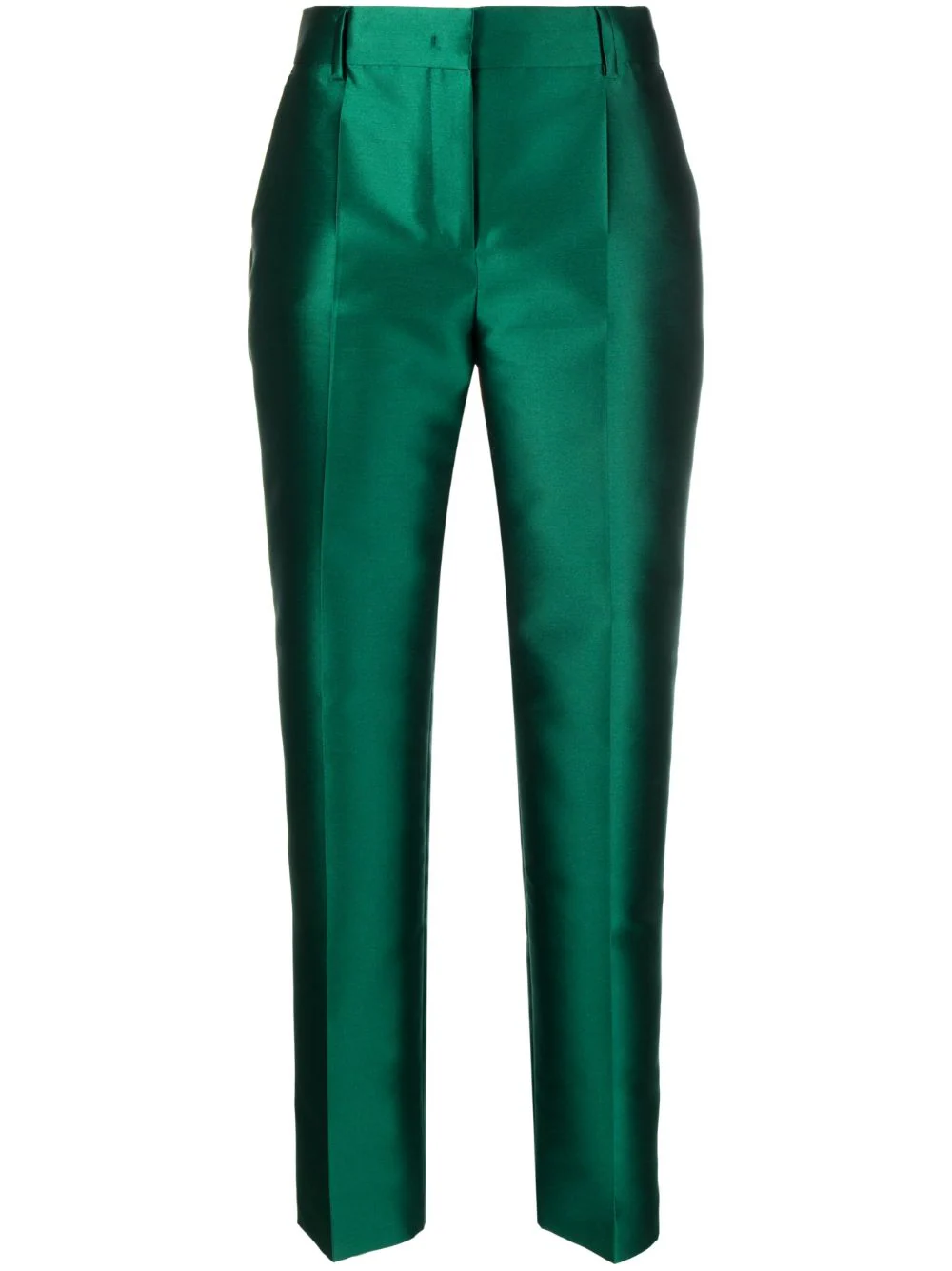 Alberta Ferretti Mikado tailored trousers - Green