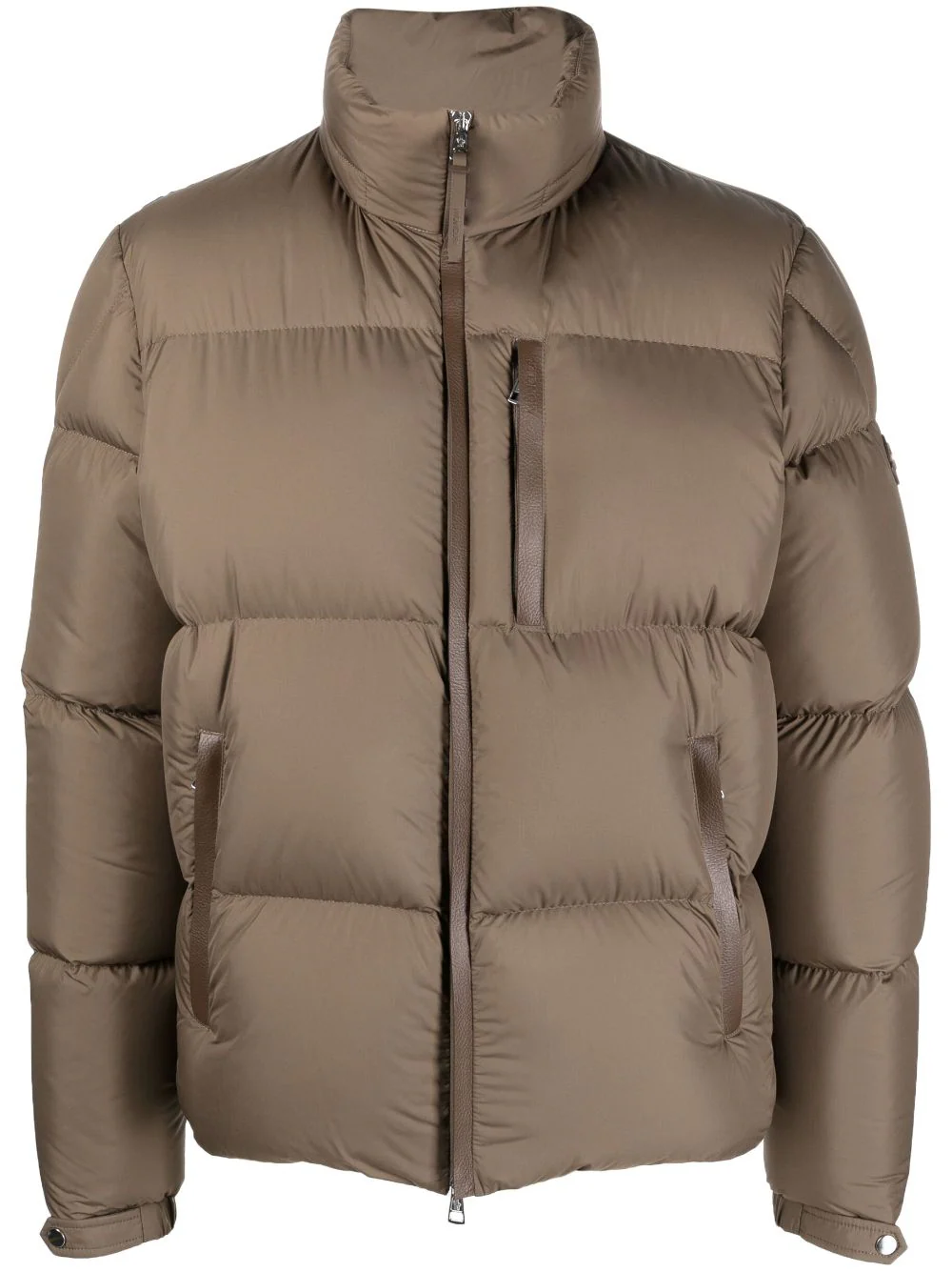 Moncler Besbre feather-down puffer jacket - Brown