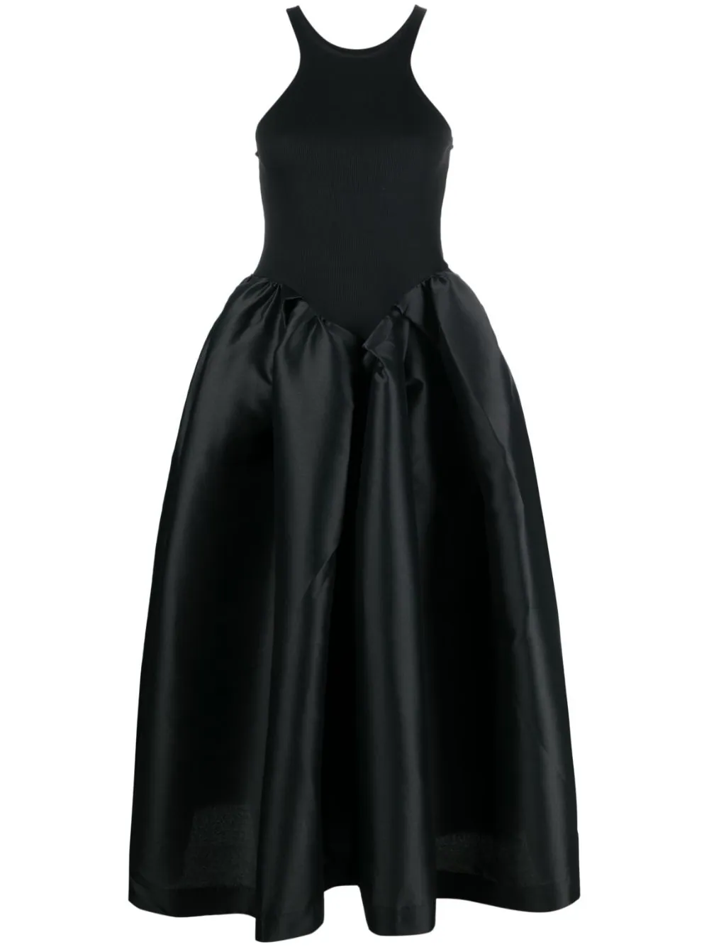 Marques'Almeida sleeveless taffeta maxi dress - Black