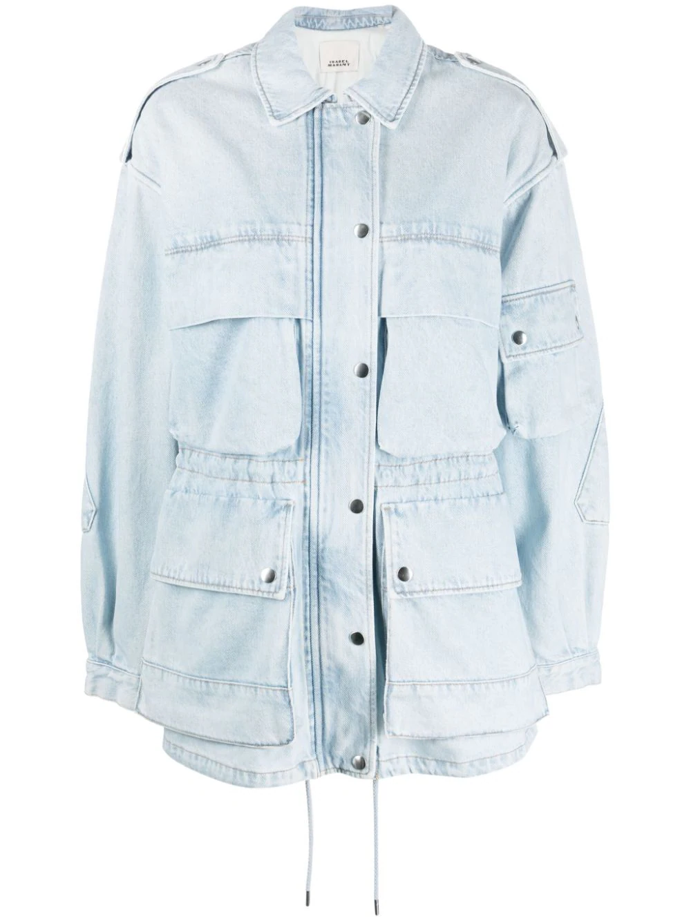 ISABEL MARANT multi-pocket denim jacket - Blue