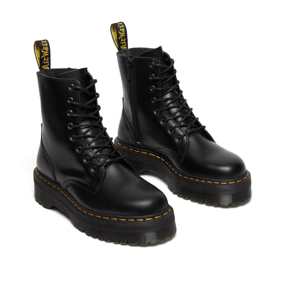 Jadon Smooth Platform Boots in Leather