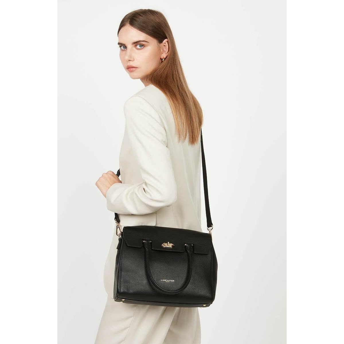 Handbag with Flap and Clasp, m Milano Cosmos