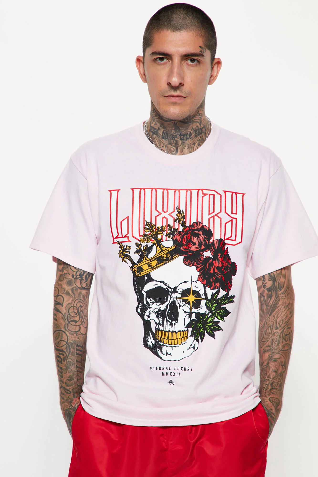 Eternal Luxury Short Sleeve Tee - Rose