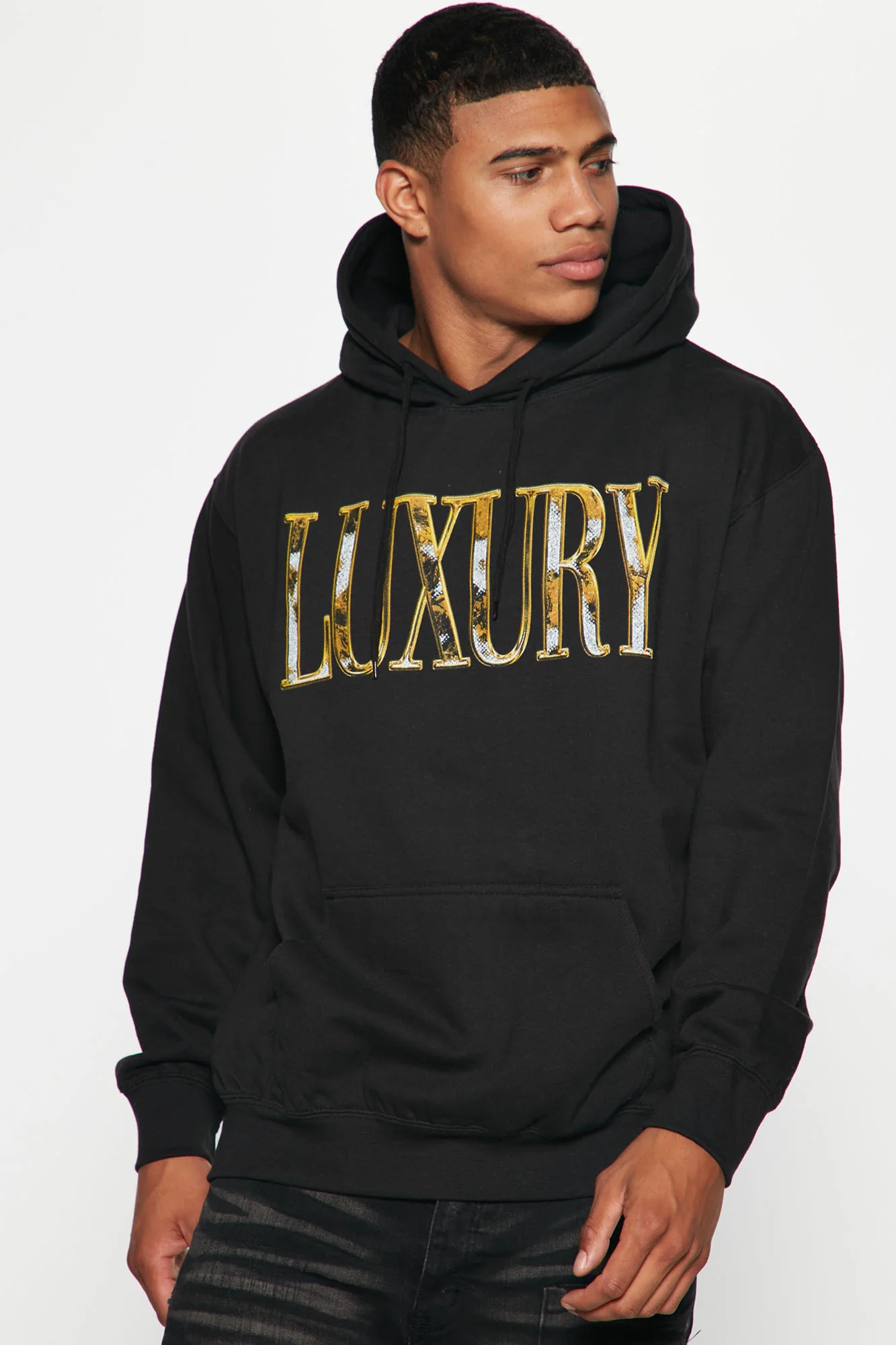 Luxury Logo Hoodie - Black