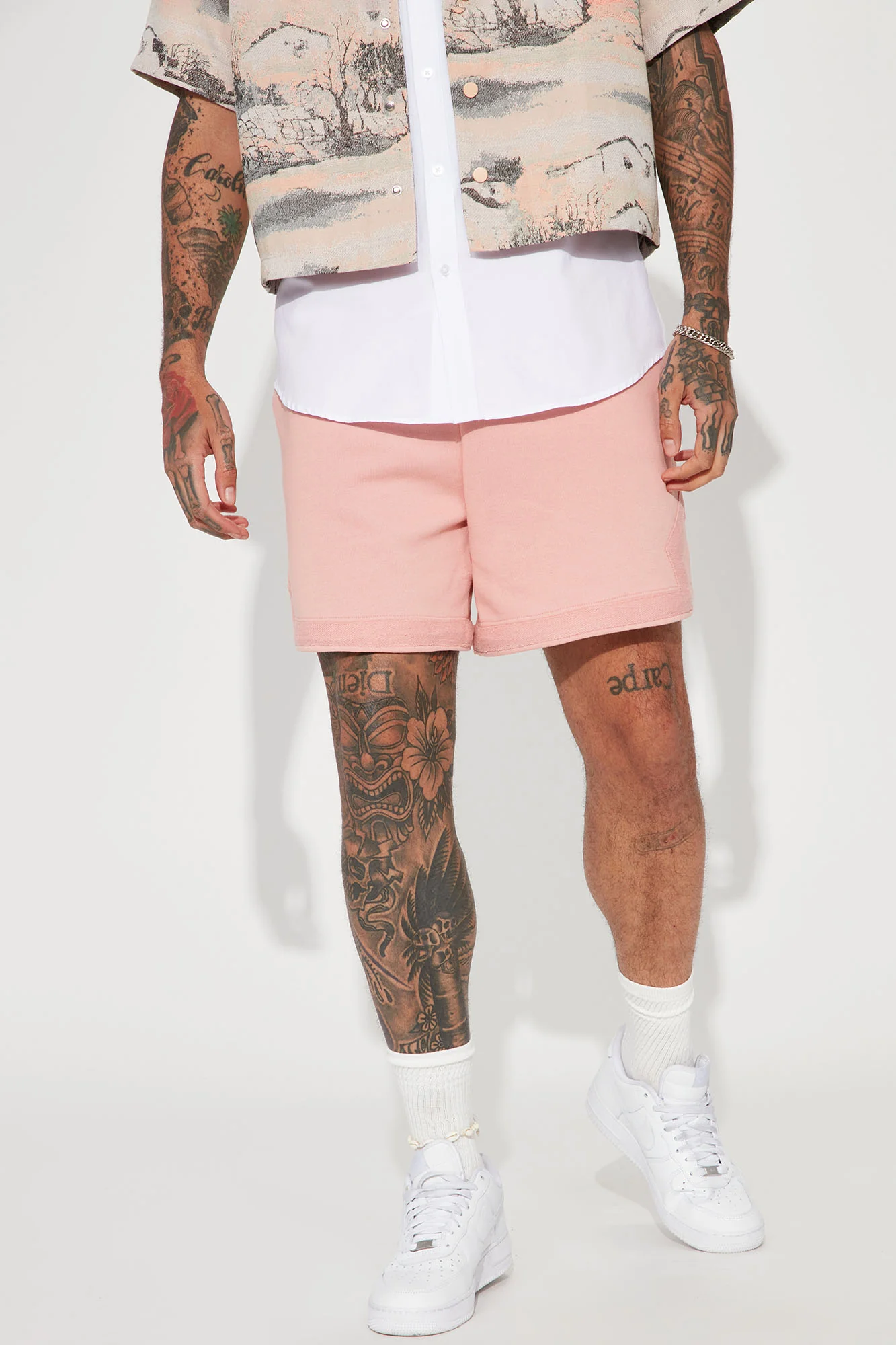 Tyson Basketball Fleece Shorts - Mauve